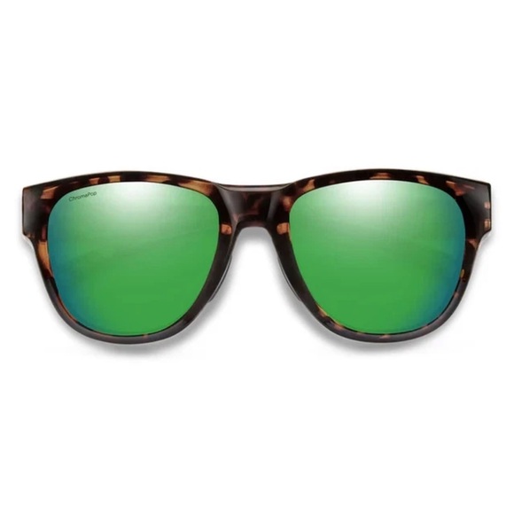 $269 SMITH Rockaway ChromaPop Polorized Green Mirror Lens Sunglasses NEW - Picture 2 of 3